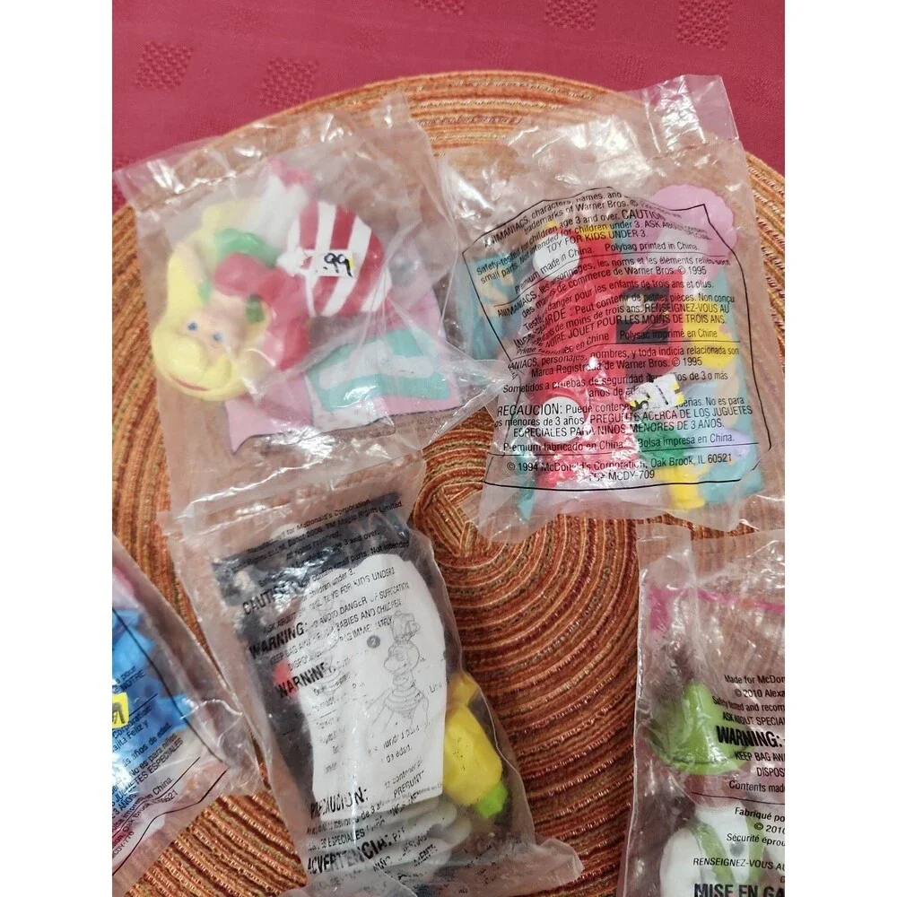 Vintage McDonald's Happy Meal Toys Lot Of 6 New In Package Assorted Years